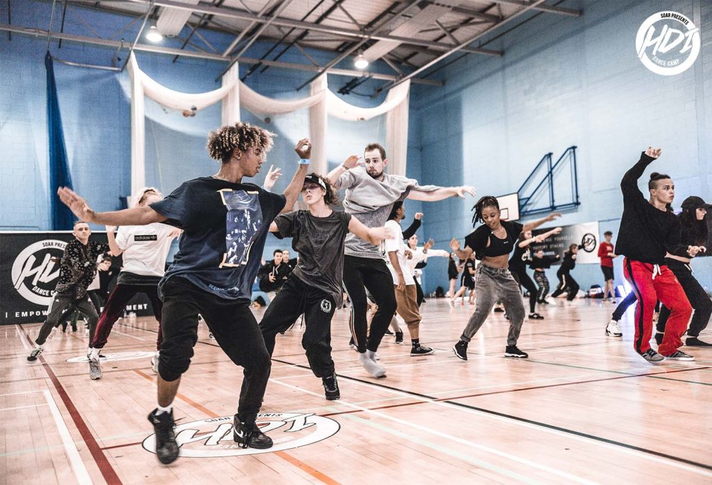 Group dancing seans class